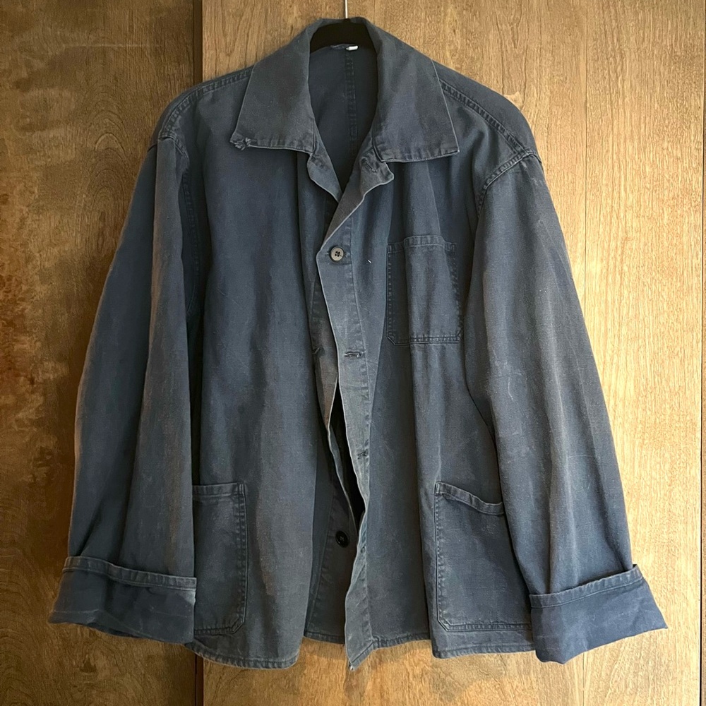 Vintage blue chore coat